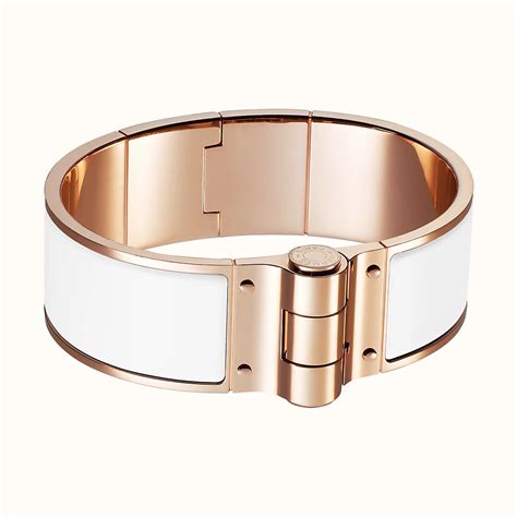 hermes style enamel bracelet